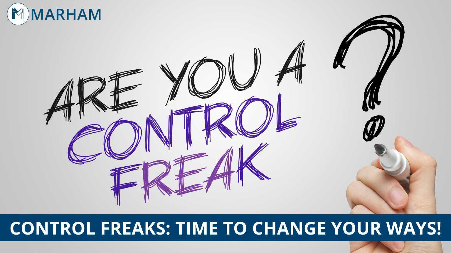How Not to be a Control Freak